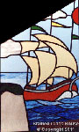 Stained Glass Art Deco 1930's (thumbnail)